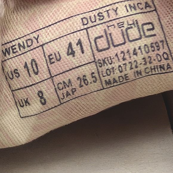 Hey Dude Wendy Dusty Inca Tan Pink Slip On Loafers Shoes Womens 10 121410597 - Picture 12 of 13